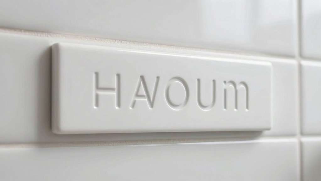 waterproof durable bathroom labels