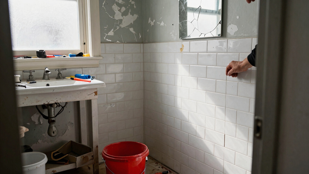 A Dingy Bathroom Gets A Bright, Farmhouse Redo In 5 Days For Only $800