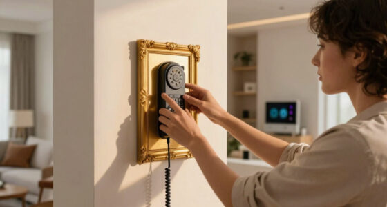 A Simple Gilded Frame Turned An Ugly Intercom Into A Conversation Starter