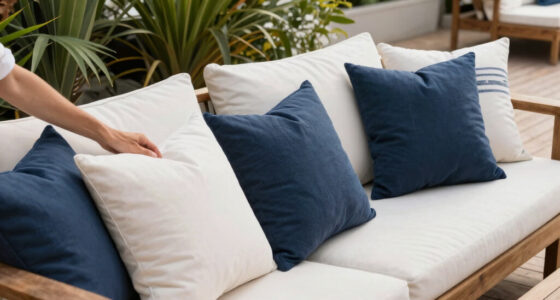 These $15 Pillows Instantly Created Chic Beach Club Vibes in My Backyard