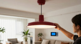 This Bold Light Fixture Proves The Unexpected Red Theory Is Still Going Strong