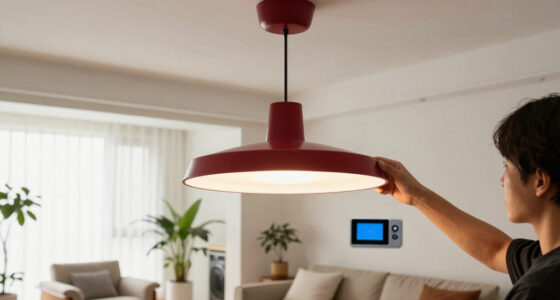 This Bold Light Fixture Proves The Unexpected Red Theory Is Still Going Strong