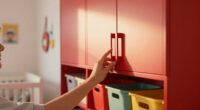 This Nursery Got A Bold Paint Redo With Built-In Cabinets