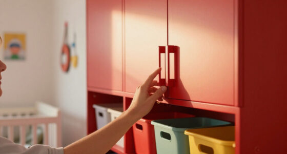 This Nursery Got A Bold Paint Redo With Built-In Cabinets