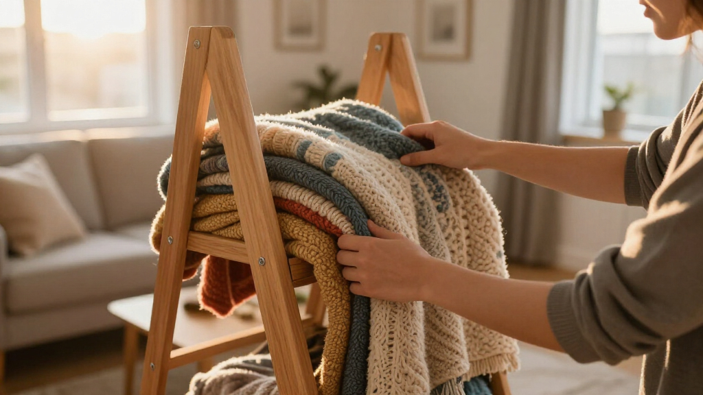 Aldi's Best-Selling Blanket Storage Ladder Is Finally Back