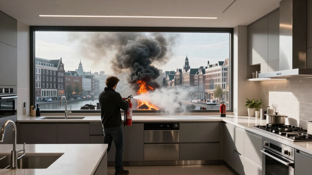 Grote Brand Bij Woning Op Prinsengracht, Zwarte Rook Boven Centrum Amsterdam - NH Nieuws
