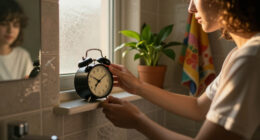 I Moved A Clock To My Bathroom, And It Changed My Morning Routine Forever