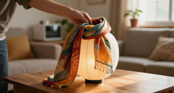 She Draped A Scarf Over IKEA’s Paper Lantern, And It Looks Custom