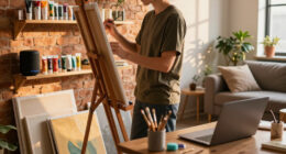 This 500-Square-Foot Studio Doubles As An Artist's Home And Workspace