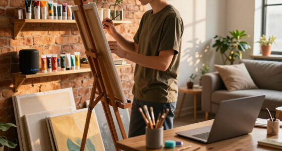 This 500-Square-Foot Studio Doubles As An Artist's Home And Workspace