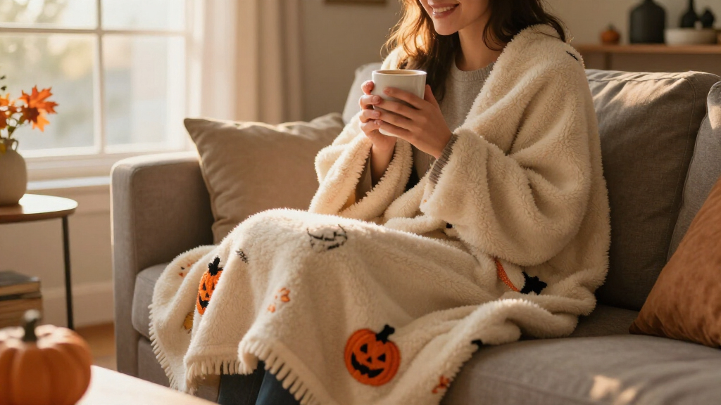 This Beloved Anthropologie Blanket Got A Halloween Makeover