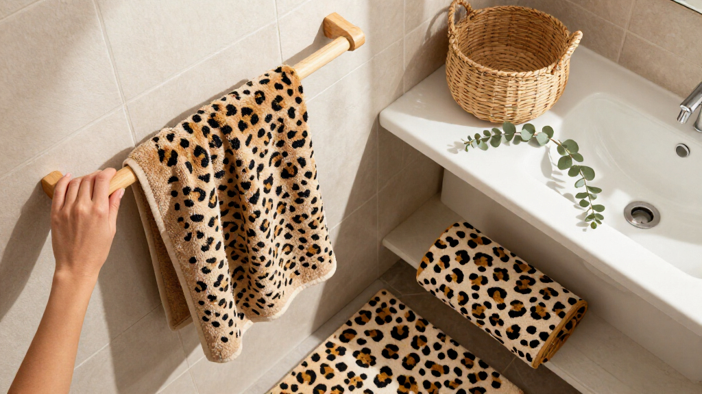 This Leopard Print Towel Set Adds Personality To My Boring Bathroom
