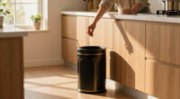 This Stylish Trash Can Is “Perfect” For Small Spaces (And Gives Art Deco Vibes!)