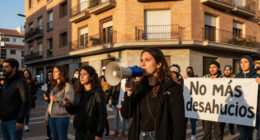 Thousands Protest Against Maricarmen's Eviction In Madrid