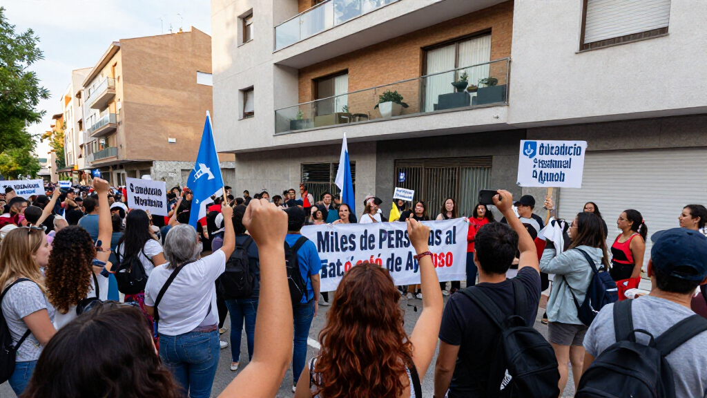 Thousands Protest Outside Ayuso's Penthouse Over Maricarmen's Eviction