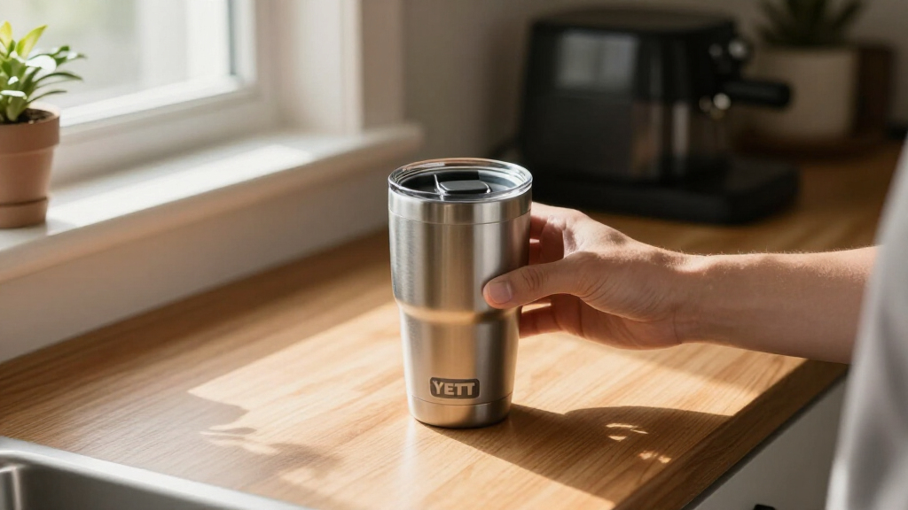 YETI Rambler 20 Oz Stainless Steel Vacuum Insulated Tumbler w/MagSlider Lid