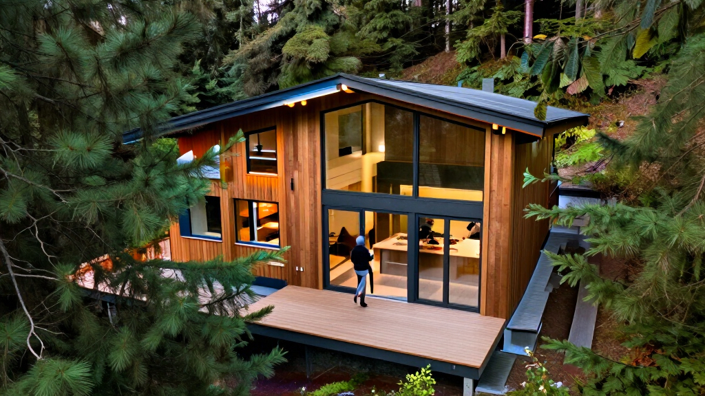 A West Vancouver Home Appears To Float Among The Trees