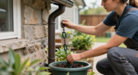 DIYers Hide Unsightly Downspouts With A Smart Design