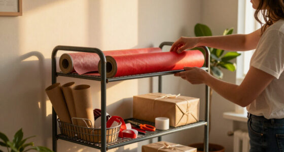 Don't Toss Your Old Shoe Rack: Transform It Into An Easy-To-Use Gift Wrapping Station