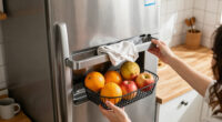 How To Add Magnetic Fridge Storage With YIWANFW’s Shelf And Fruit Basket For $14