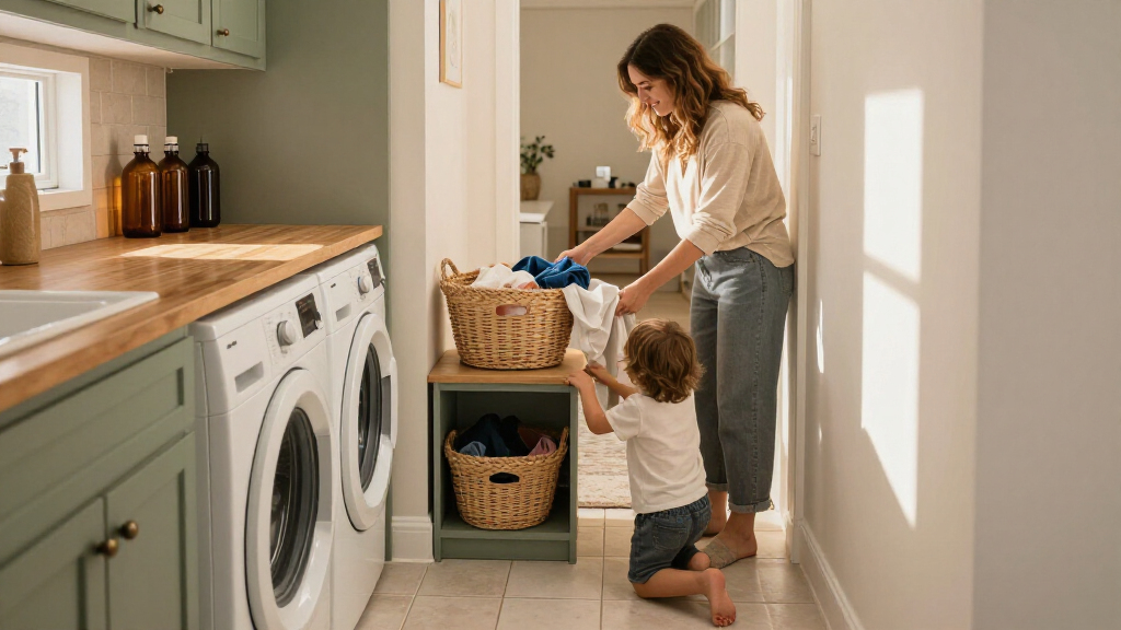 I Designed A Tiny Laundry Room For My Family Of 4 – These Clever Storage Ideas Keep It Clutter-free
