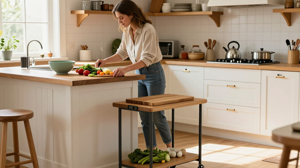 Not A Peninsula: Joanna Gaines Has A Clever Way To Add More Counter Space To Kitchens