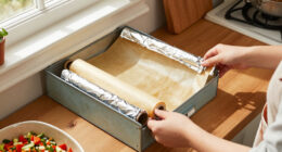 Not Drawers Or Caddies: The Thrifted Item That Keeps Parchment Paper & Tinfoil Organized