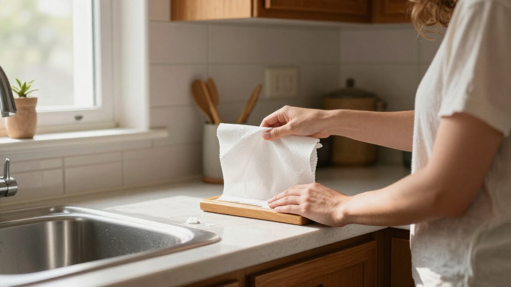 Skip Metal Paper Towel Holders: Keep Them Off Your Counter With An Easy-Tear Alternative