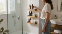 Skip Traditional Shower Curtains: Add Storage To Small Baths With A Space-Saving Alternative