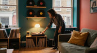 This Narrow Camden Townhouse Used To Be A Record Store — Color Has Now Transformed It, Especially In The "Atmospheric" Basement