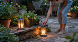 Woman Turns Dollar Tree Candle Holders Into Stylish Outdoor Solar Lamps